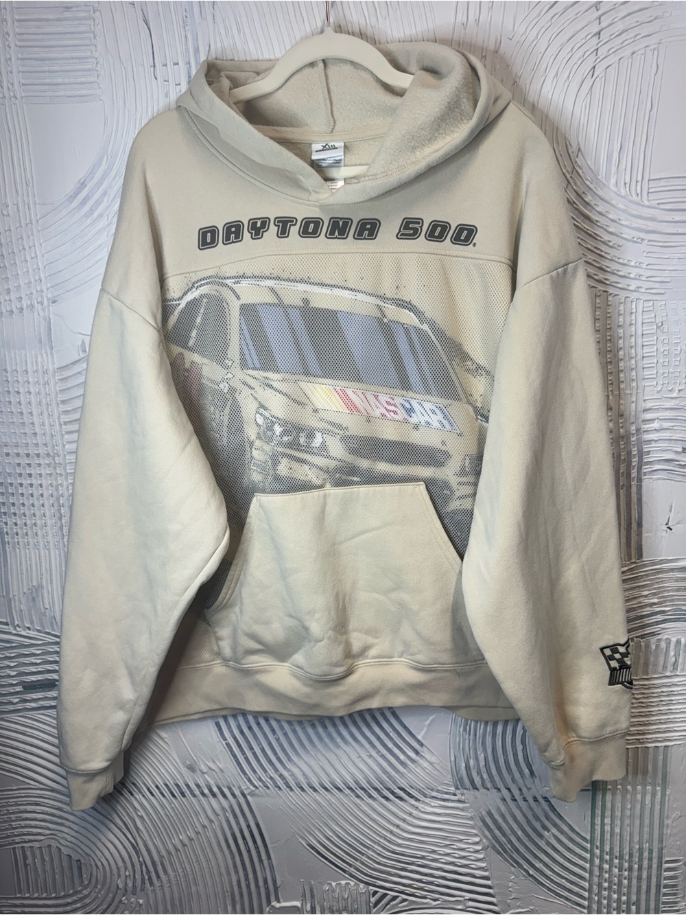 Nascar Daytona 500 Crewneck Hoodie - Cream